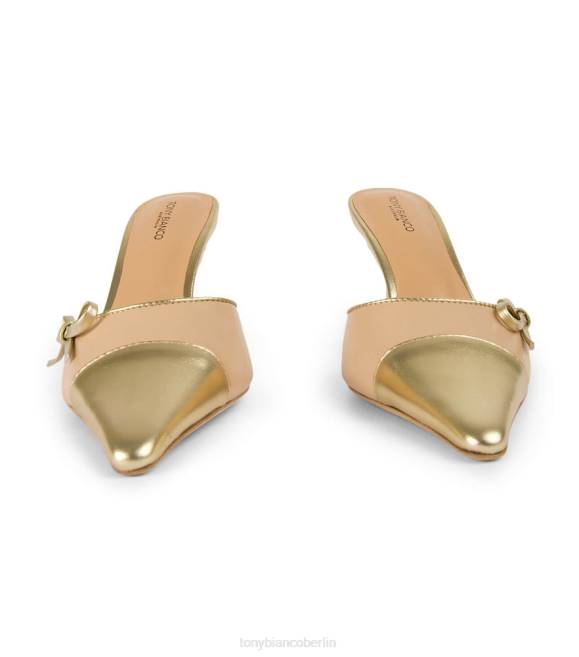 niedrige Absätze| de Tony Bianco Frauen Shirley-Heels Buche/Gold 4624257